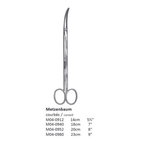 METZENBAUM CURVED SCISSORS 5 1/2
