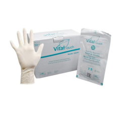 GANT DE CHIRURGIE VITAL TOUCH STERILE  LATEX SANS POUDRE  # 7.5  50/B