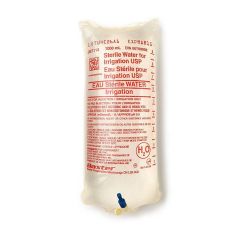 EAU STERILE IRRIGATION, SAC 1000 ML 12/C