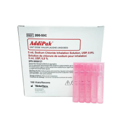 CHLORURE DE SODIUM ADDIPACK INHALATION 5ML UNIDOSE 100/B